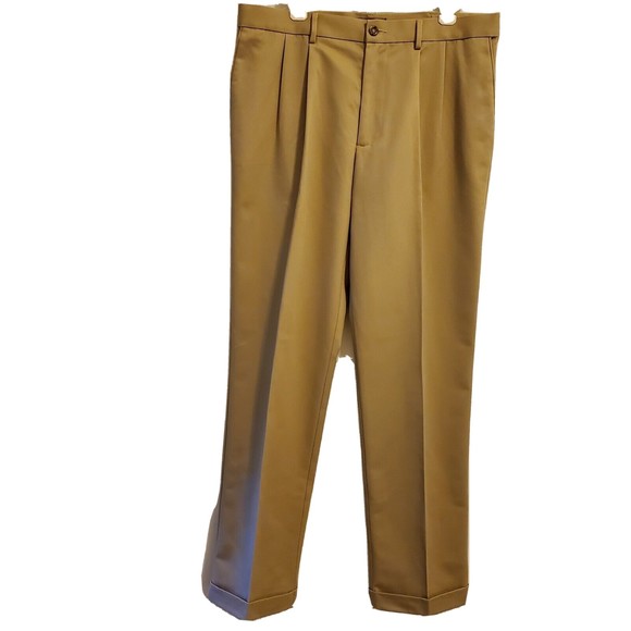 Dockers Classic fit D3 pleated men's pants with cuff 36x34 wrinkle resistant - Picture 1 of 10